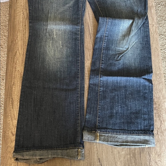 Mossimo Supply Co. Blue Flare Jeans - Picture 4 of 9